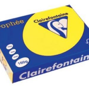 Clairfontaine teken-/offsetpapier 160gr A4 250vel zonnegeel