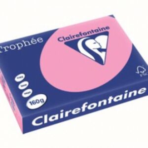 Clairfontaine teken-/offsetkarton 160gr A4 250vel roze