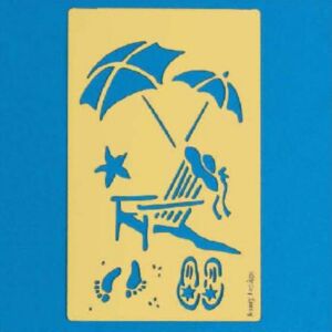 OP=OP Messing sjabloon 65x105mm strandstoel/parasol