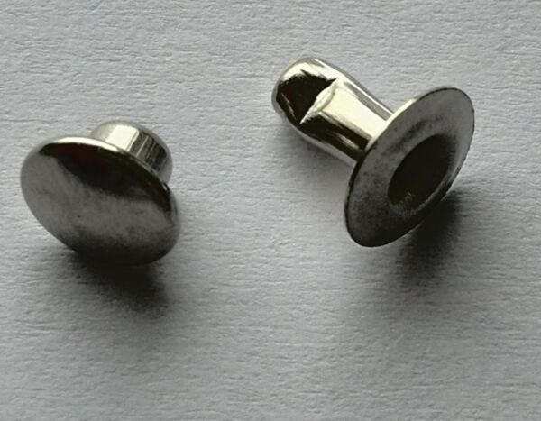 Holnieten zilverkleurig, 7mm, 100 stuks