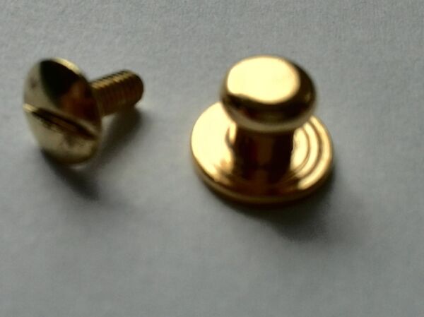Metalen knopjes, 10 stuks, goudkleurig