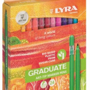 Lyra graduate art-tip Pen viltstiften, assortiment 24 st