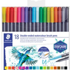 Staedtler Marsgraphic aqua brush Duo penseelstiften, assortiment 18 st