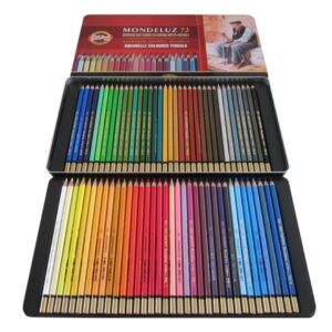 Koh-I-Noor aquarelpotloden Mondeluz assortiment 72 st