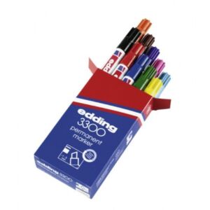 Edding 3300 permanentmarkers, assortiment 10 st