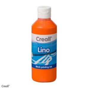 Creall-linoverf/blockprint verf, 250 ml, oranje