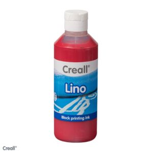 Creall-linoverf/blockprint verf, 250 ml, donkerrood