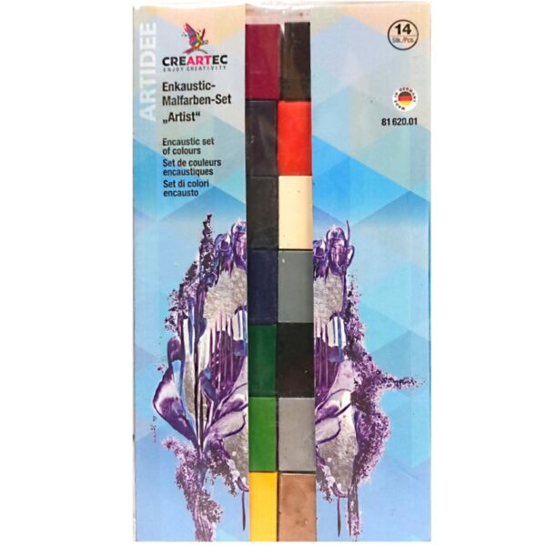 Encaustic bijenwasblokjes, assortiment 14 st, Artist