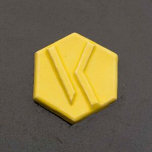 Ve-Ka poederglazuur GL1122, 500gr, glanzend, geel