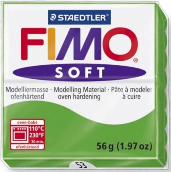 Fimo soft kunstklei, 57 gra, 053 Tropischgroen