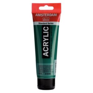 Talens Amsterdam acrylverf, 120 ml, 619 permanentgroen donker