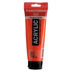Talens Amsterdam acrylverf, 250 ml, 311 vermiljoen
