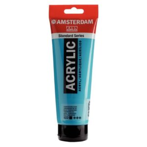 Talens Amsterdam acrylverf, 250 ml, 522 turkooisblauw