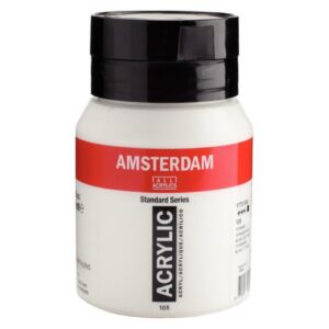 Talens Amsterdam acrylverf, 500 ml, 105 Titaanwit