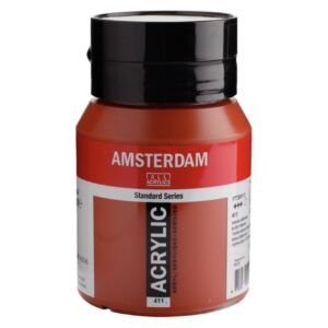 Talens Amsterdam acrylverf, 500 ml, 411 Sienna gebrand