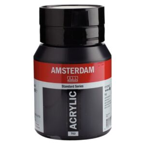 Talens Amsterdam acrylverf, 500 ml, 702 Lampenzwart