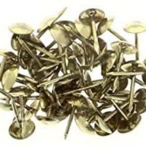 Meubelnagels, messing, 15 mm, 50 stuks