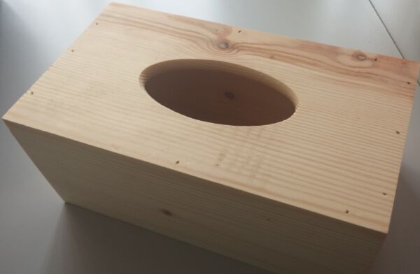 AANBIEDING Houten tissuebox 240x125x80mm