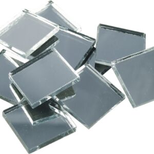 Spiegelmozaieksteentjes 15x15mm, 1000 gr (ca. 660 stuks)