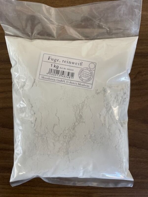 Voegpasta/voegmiddel watervast, zuiver wit, 1000 gram