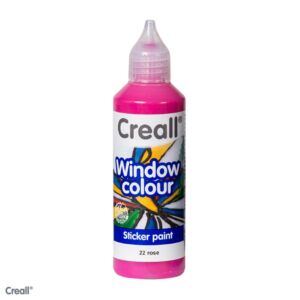 Creall-Glass stickerverf/windowcolour, 80ml. Rose