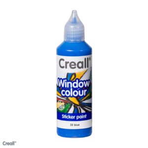 Creall-Glass stickerverf/windowcolour, 80ml. Blauw