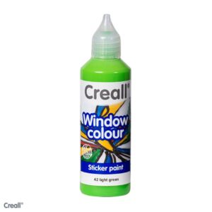 Creall-Glass stickerverf/windowcolour, 80ml. Lichtgroen