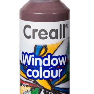 Creall-Glass stickerverf/windowcolour, 80ml. Bruin