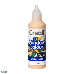 Creall-Glass stickerverf/windowcolour, 80ml. Goud