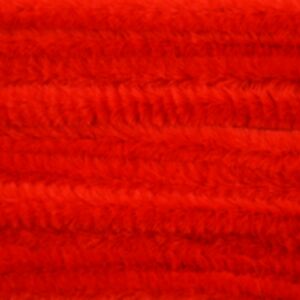 Chenilledraad, 8 mm, 50 cm 10 stuks rood