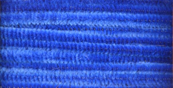 Chenilledraad, 8 mm, 50 cm 10 stuks blauw