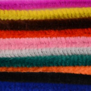 Chenilledraad, 8 mm, 50 cm, 100 stuks, assortiment