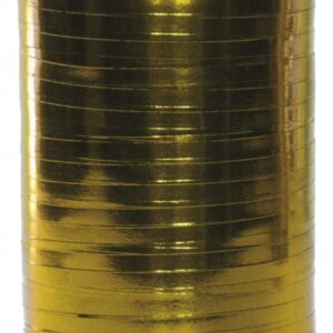 Krullint, 5mm, 250 meter, glanzend goud