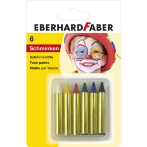 Schminkkrijtjes, assortiment 6 stuks