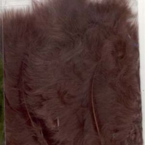 OP=OP Marabou donsveren, 10-12 cm, 15 stuks, bruin