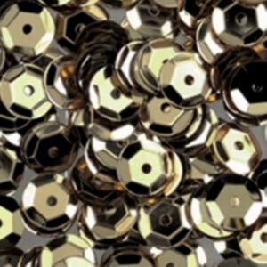 Cuvettes/pailletten/lovertjes, 6 mm, 500 stuks, bruin