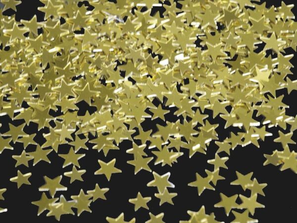 Strooimateriaal, 15 gram, gouden sterretjes