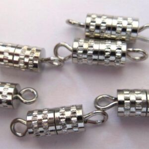 Tonsluitingen, 8 mm, 6 stuks, zilverkleurig