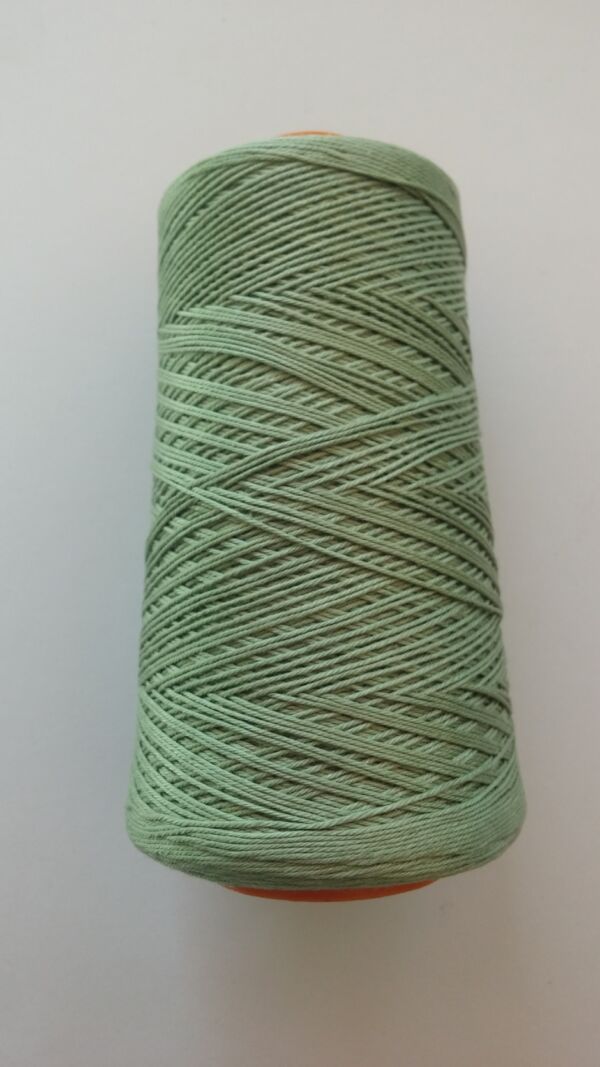 Cotton 12 borduurgaren/breigaren/haakgaren, 100 gram, grijsgroen