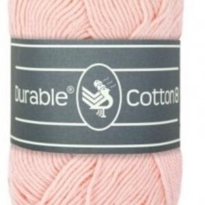 Durable cotton 8, katoenen breigaren/haakgaren, 50 gram, 203 Light Pink