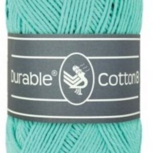 Durable cotton 8, katoenen breigaren/haakgaren, 50 gram, 337 Light Aqua