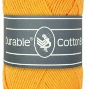 Durable cotton 8, katoenen breigaren/haakgaren, 50 gram, 2178 Sunflower