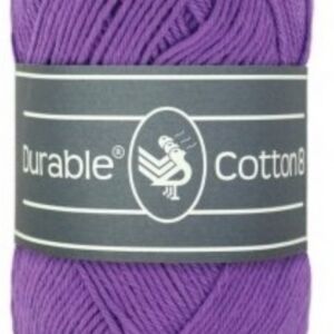 Durable cotton 8, katoenen breigaren/haakgaren, 50 gram, 270 Purple