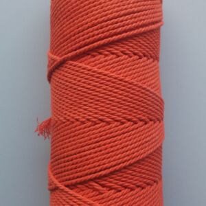 Macramegaren/macrametouw/katoenkoord, 2.5mm, 75 meter oranje