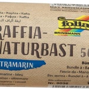 Natuurraffia, 50 gram, ultramarijn blauw