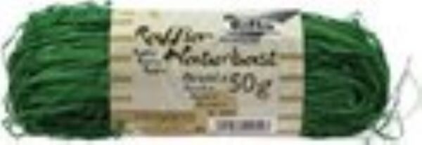 Natuurraffia, 50 gram, dennengroen