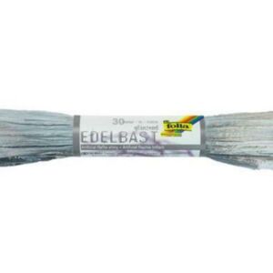 Kunstraffia, 30 meter, zilver