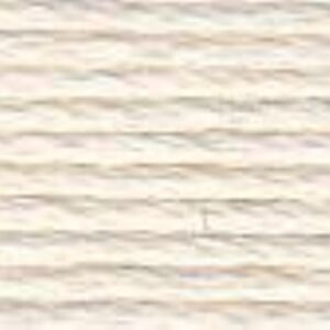 DMC coton perle borduurgaren/koordzijde 116A/8, 80 meter, ivoorwit