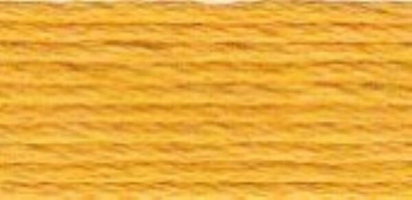 DMC coton perle borduurgaren/koordzijde 116A/8, 80 meter, oranjegeel