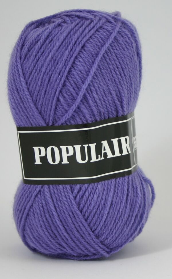 Populair breiwol 50 gram 68 lavendel